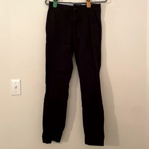 Men’s Tommy Hilfiger slim fit black dress pants, 28”W and 32”inseam